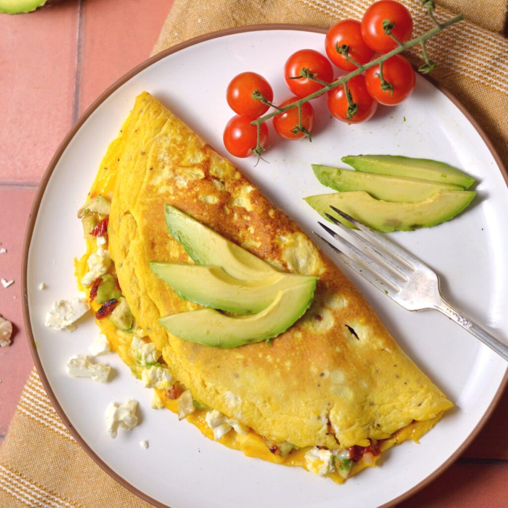Avocado Omelette Recipe With Tomato And Feta Cheese Avocado Foodie Avocado Omelette Recipe With Tomato And Feta Cheese Avocado Foodie
